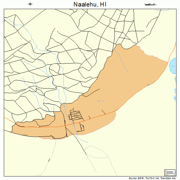 Naalehu, HI street map