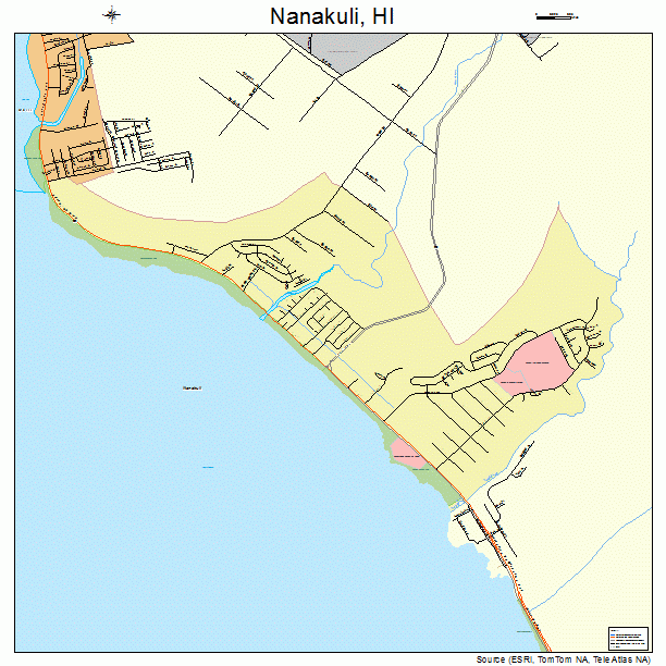 Nanakuli, HI street map