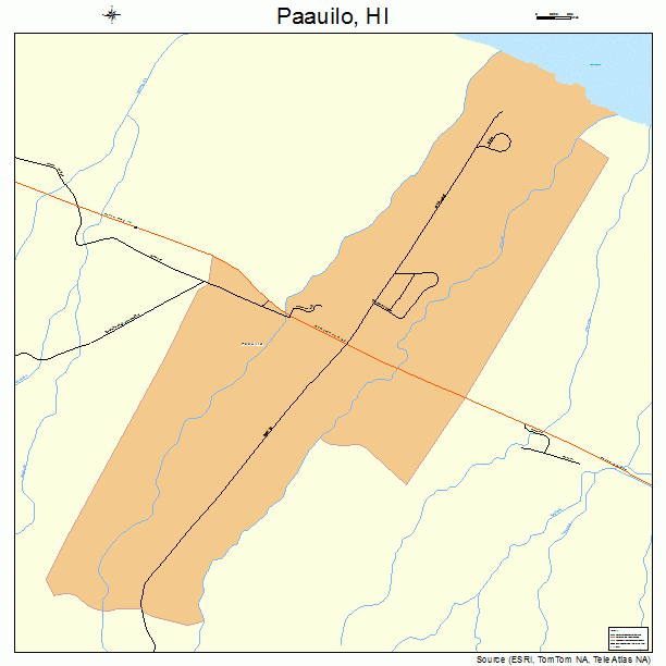 Paauilo, HI street map