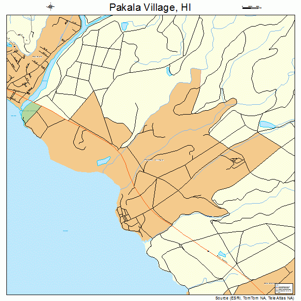 Pakala Village, HI street map