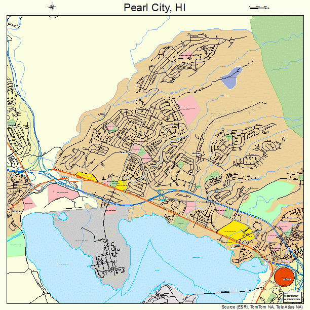 Pearl City, HI street map