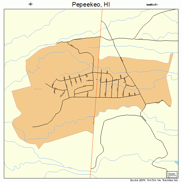 Pepeekeo, HI street map