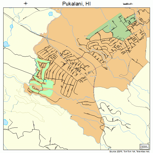 Pukalani, HI street map