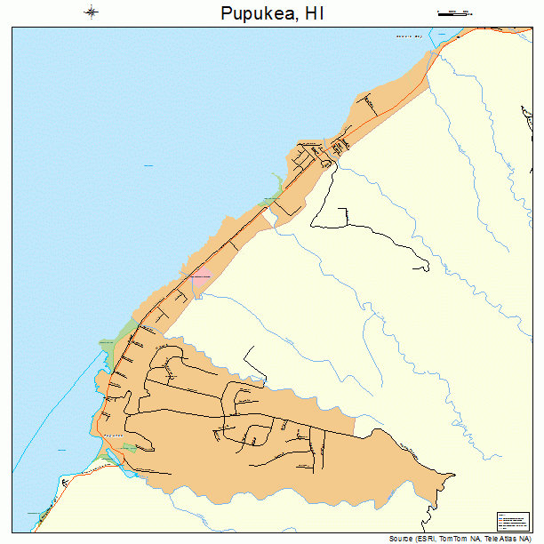 Pupukea, HI street map