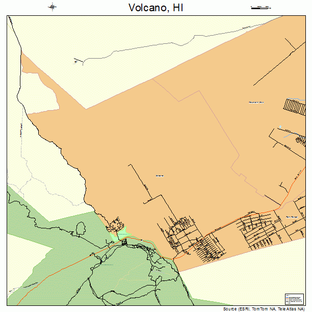 Volcano, HI street map