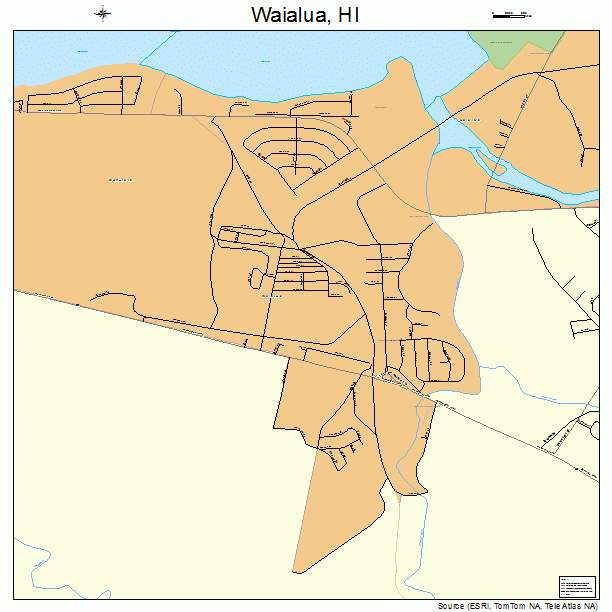 Waialua, HI street map