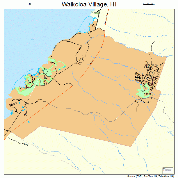 Waikoloa Village, HI street map