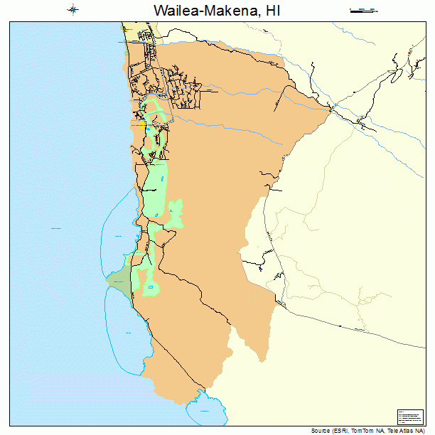 Wailea-Makena, HI street map