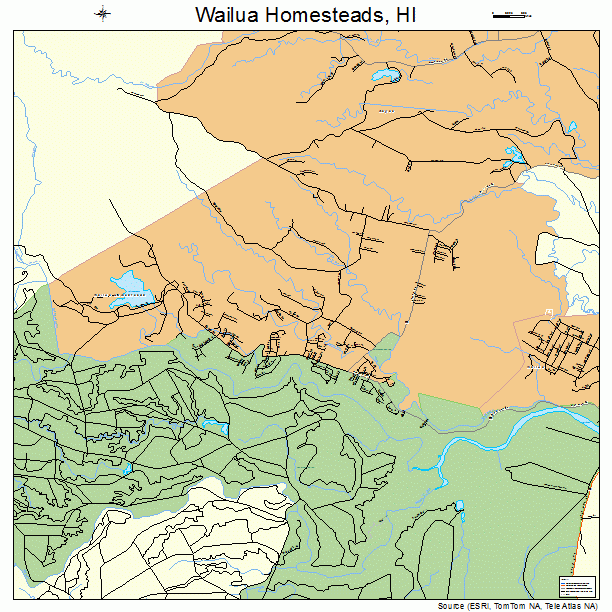 Wailua Homesteads, HI street map