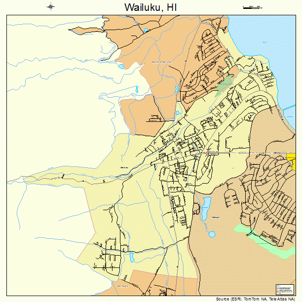 Wailuku, HI street map