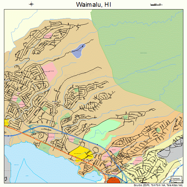 Waimalu, HI street map