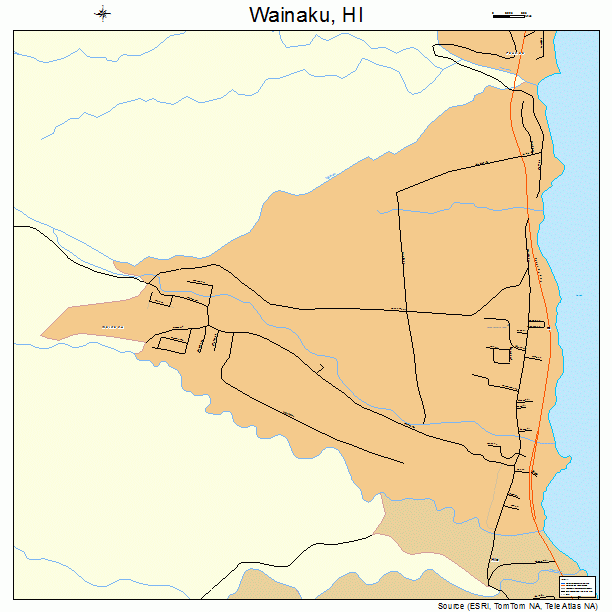 Wainaku, HI street map