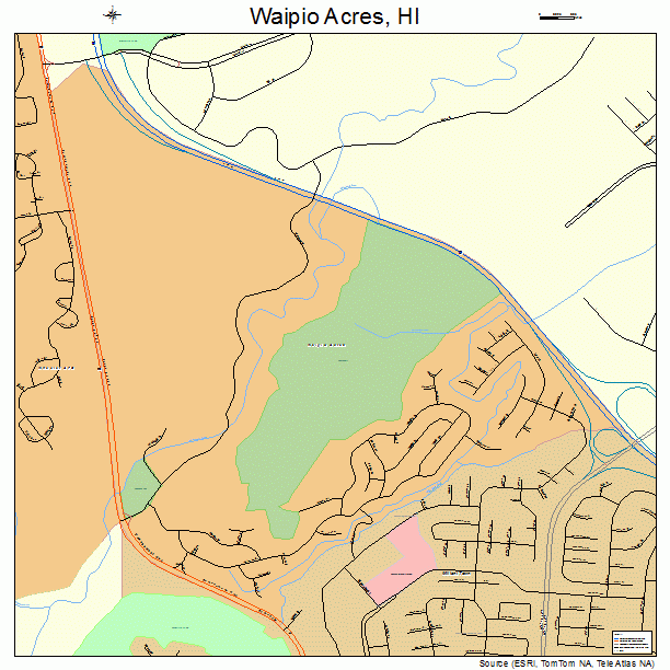 Waipio Acres, HI street map