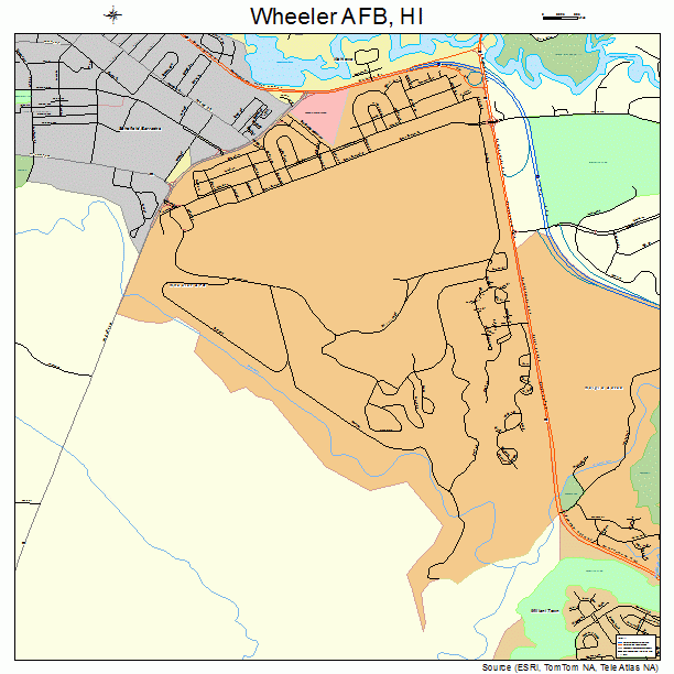Wheeler AFB, HI street map