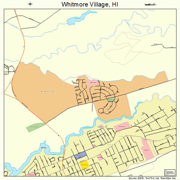 Whitmore Village, HI street map