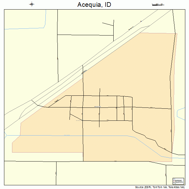 Acequia, ID street map