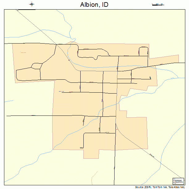 Albion, ID street map