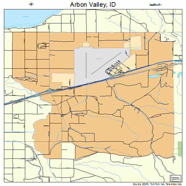 Arbon Valley, ID street map