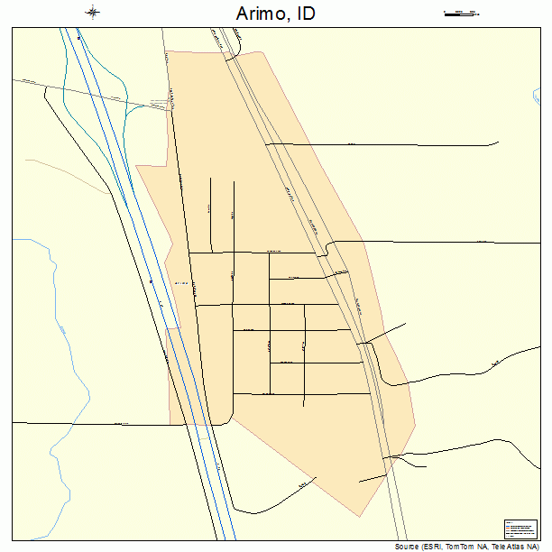 Arimo, ID street map
