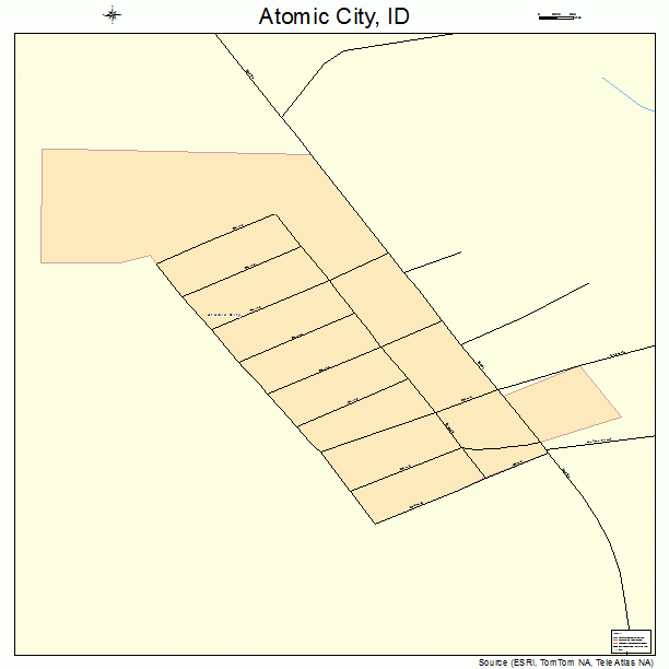 Atomic City, ID street map