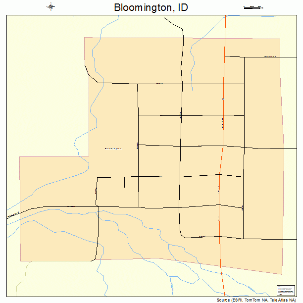 Bloomington, ID street map