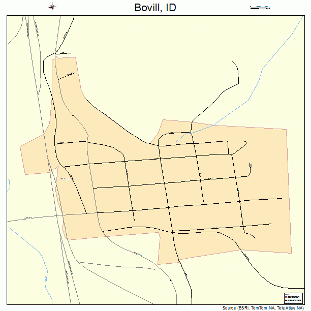 Bovill, ID street map
