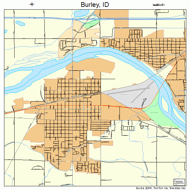 Burley, ID street map