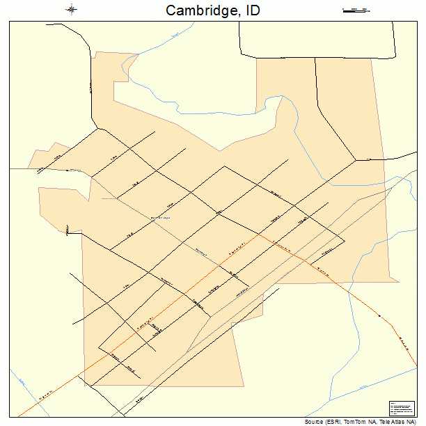 Cambridge, ID street map