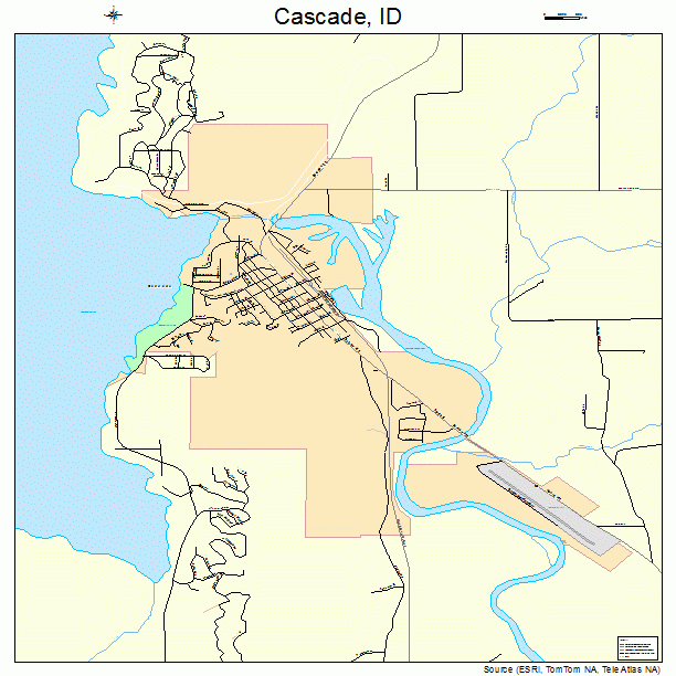 Cascade, ID street map