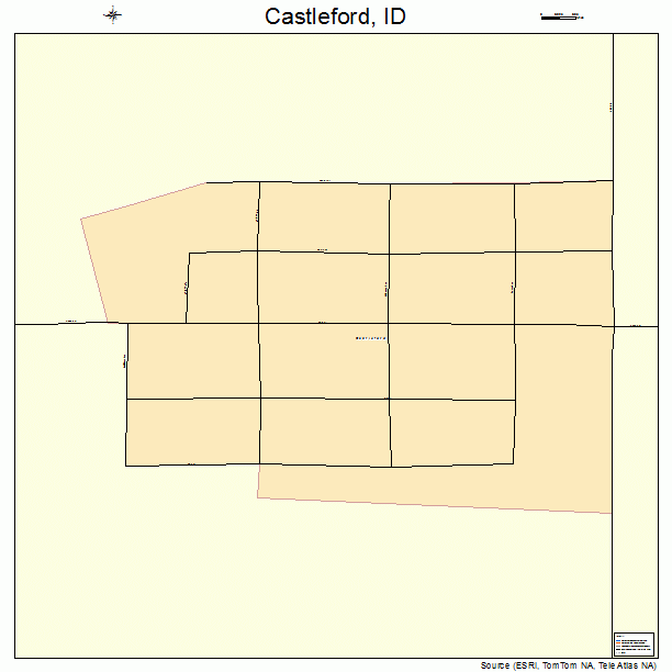 Castleford, ID street map