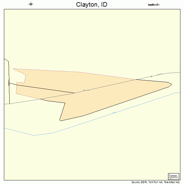 Clayton, ID street map