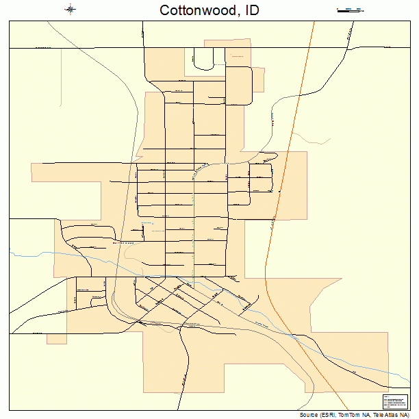 Cottonwood, ID street map