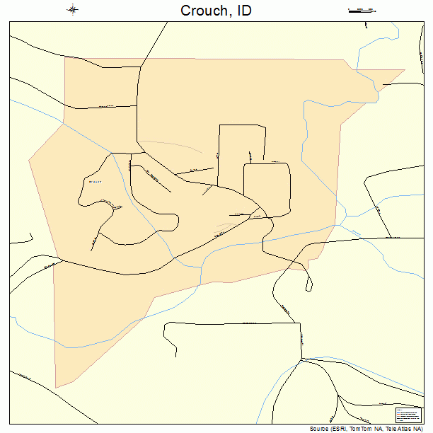 Crouch, ID street map