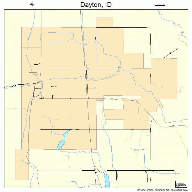 Dayton, ID street map