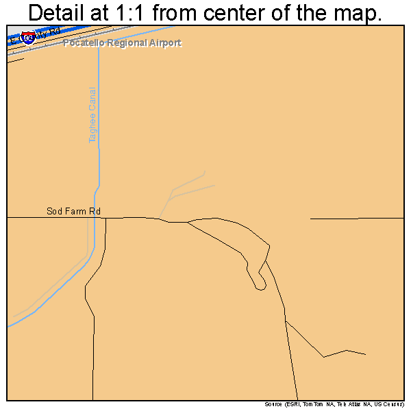 Arbon Valley, Idaho road map detail