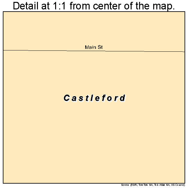 Castleford, Idaho road map detail