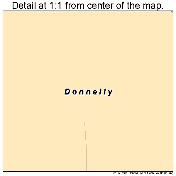 Donnelly, Idaho road map detail