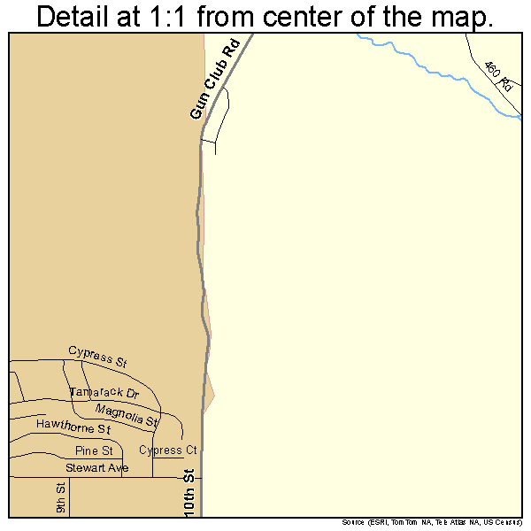 Lewiston, Idaho road map detail