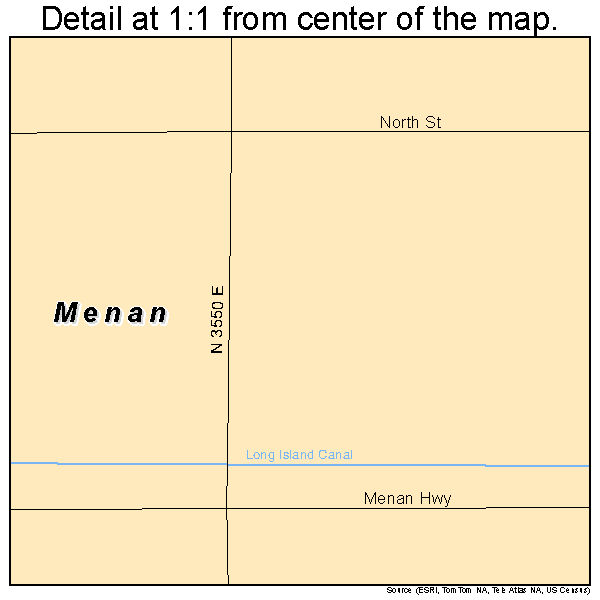 Menan, Idaho road map detail