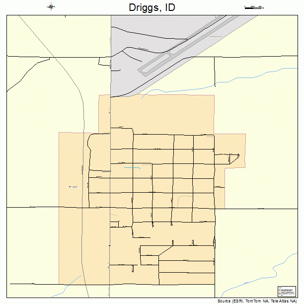 Driggs, ID street map