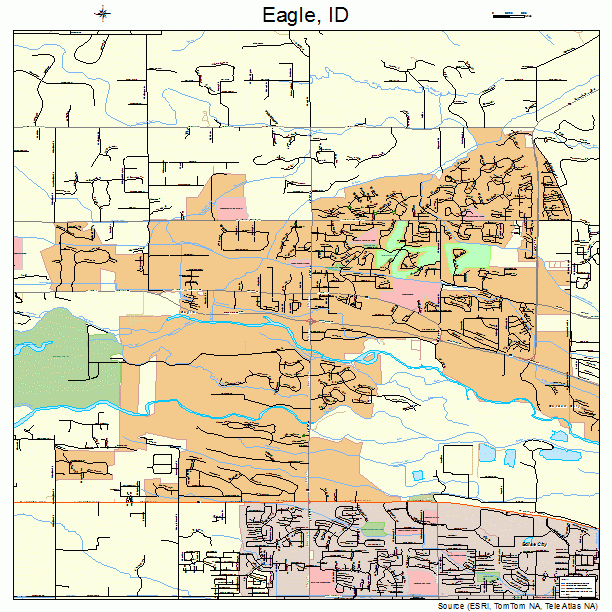 Eagle, ID street map