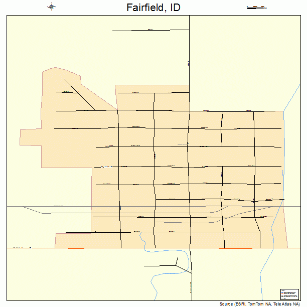 Fairfield, ID street map