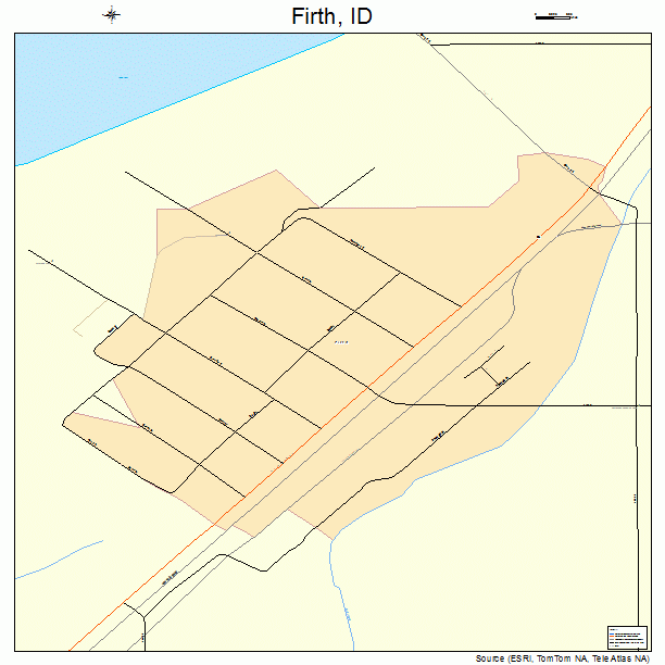 Firth, ID street map