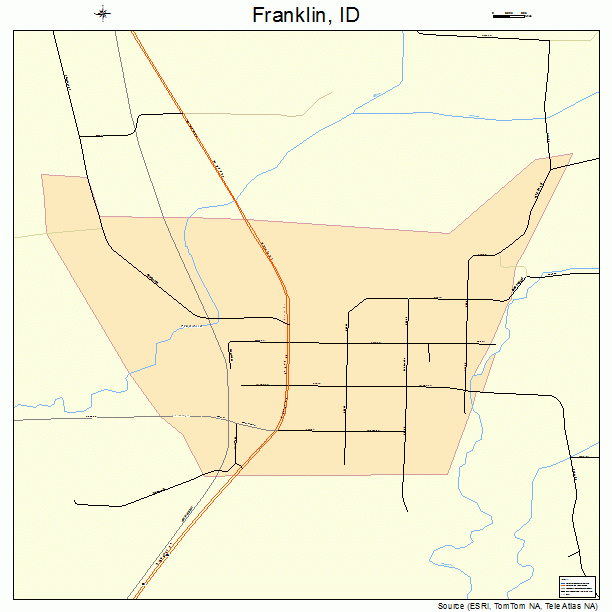 Franklin, ID street map