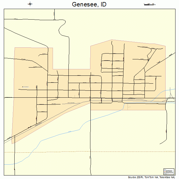 Genesee, ID street map