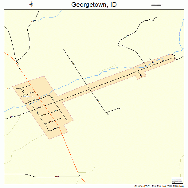 Georgetown, ID street map