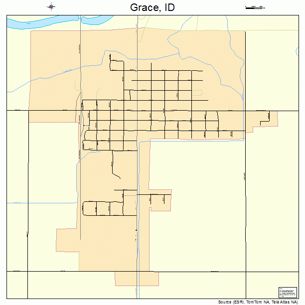 Grace, ID street map