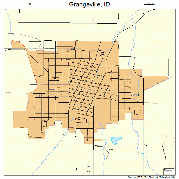 Grangeville, ID street map