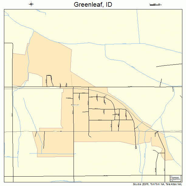 Greenleaf, ID street map