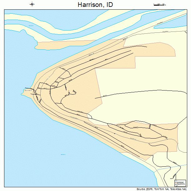 Harrison, ID street map